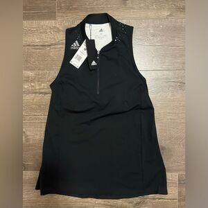 Adidas golf black racer back tank NWT